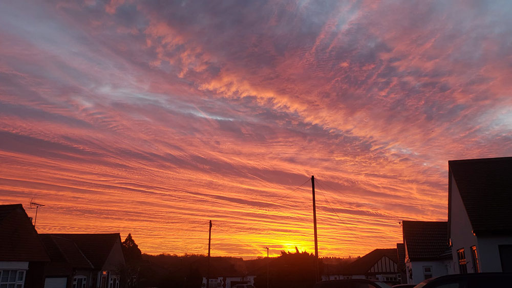 Sunset over Oxhey Village
