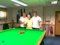 Snooker players at Oxhey Conservative Club 
