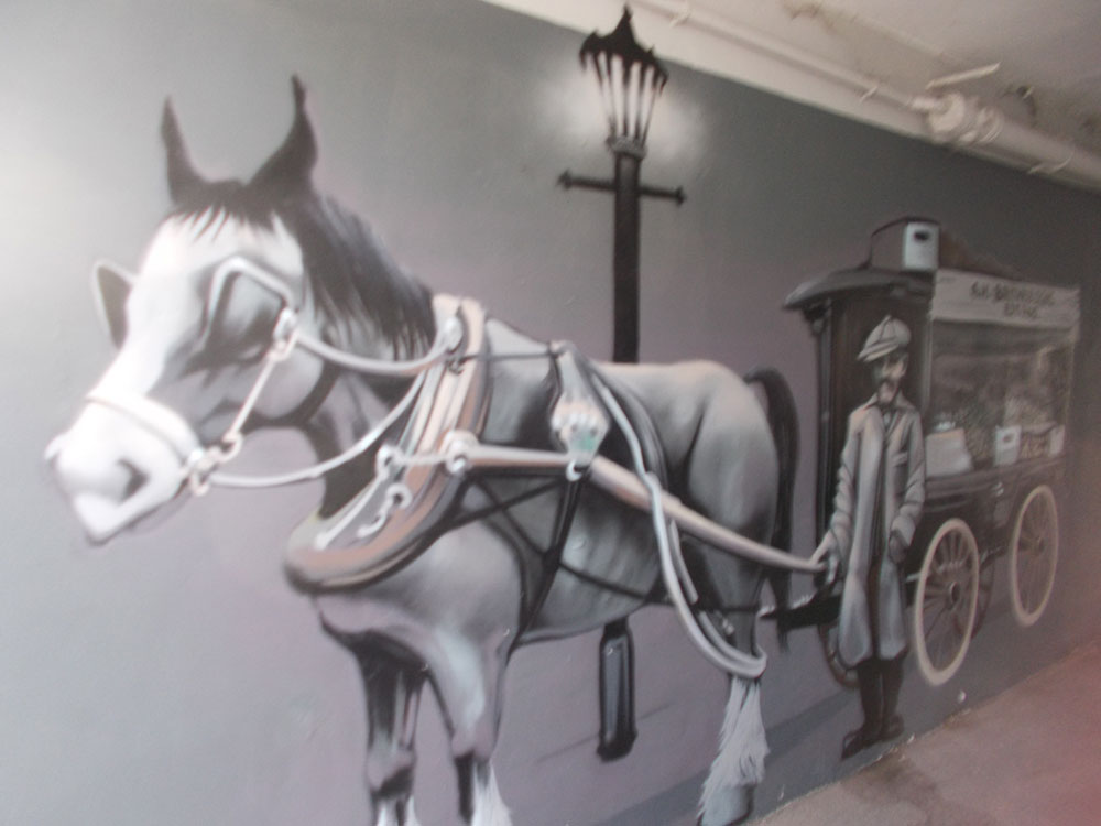 Picture of village art in Capel Road, Oxhey Village 