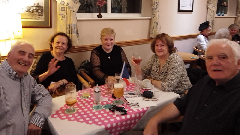 Members enjoying a drink at Oxhey Conservative Club